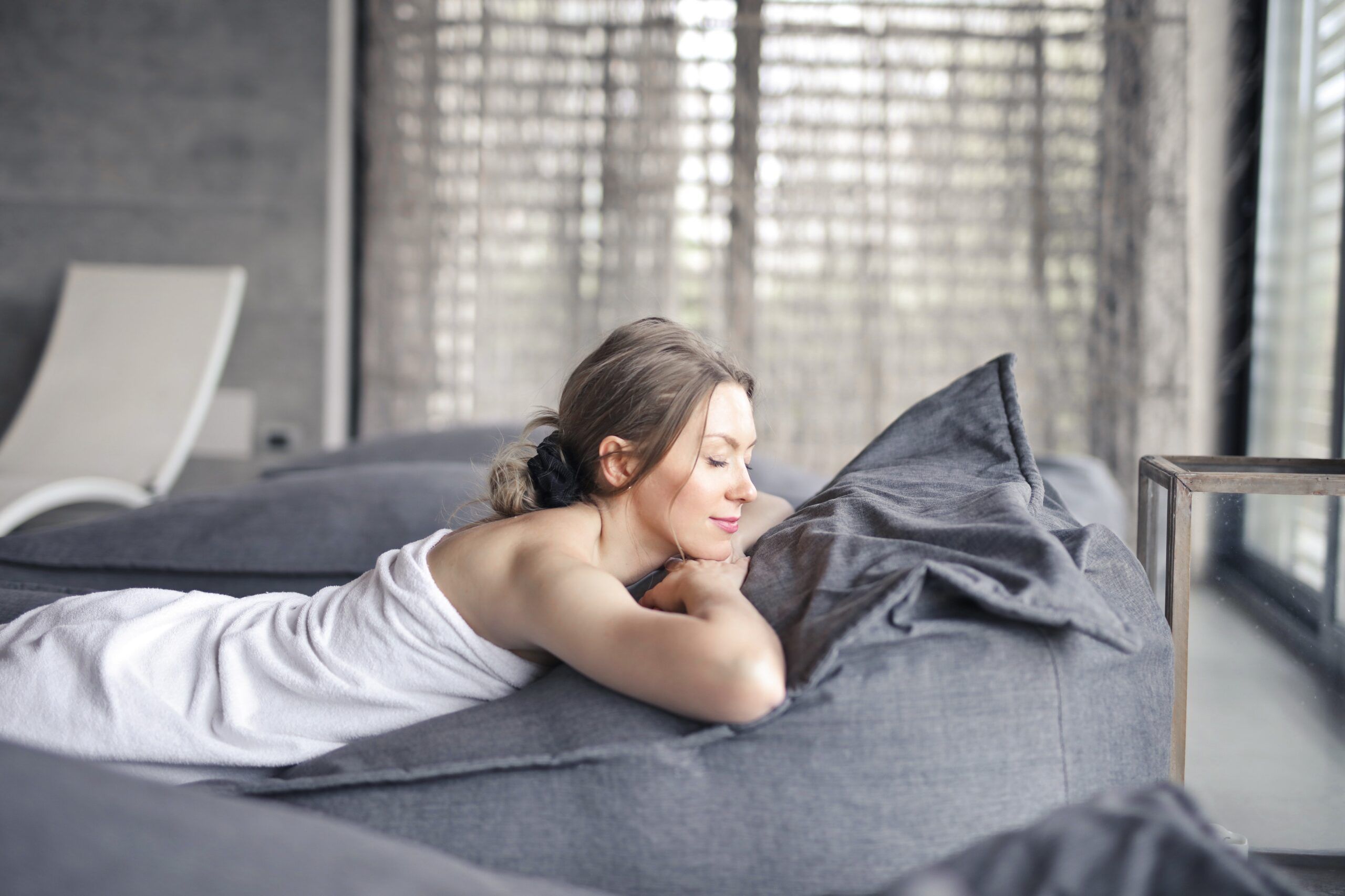 Woman enjoying Relaxation and better Mental Heatlh